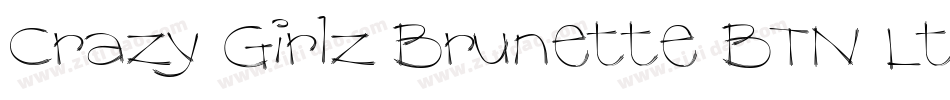 Crazy Girlz Brunette BTN Lt字体转换